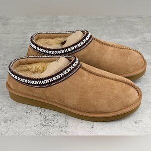 kirkland shearling slippers Women’s 7 Brown New Tan Havane